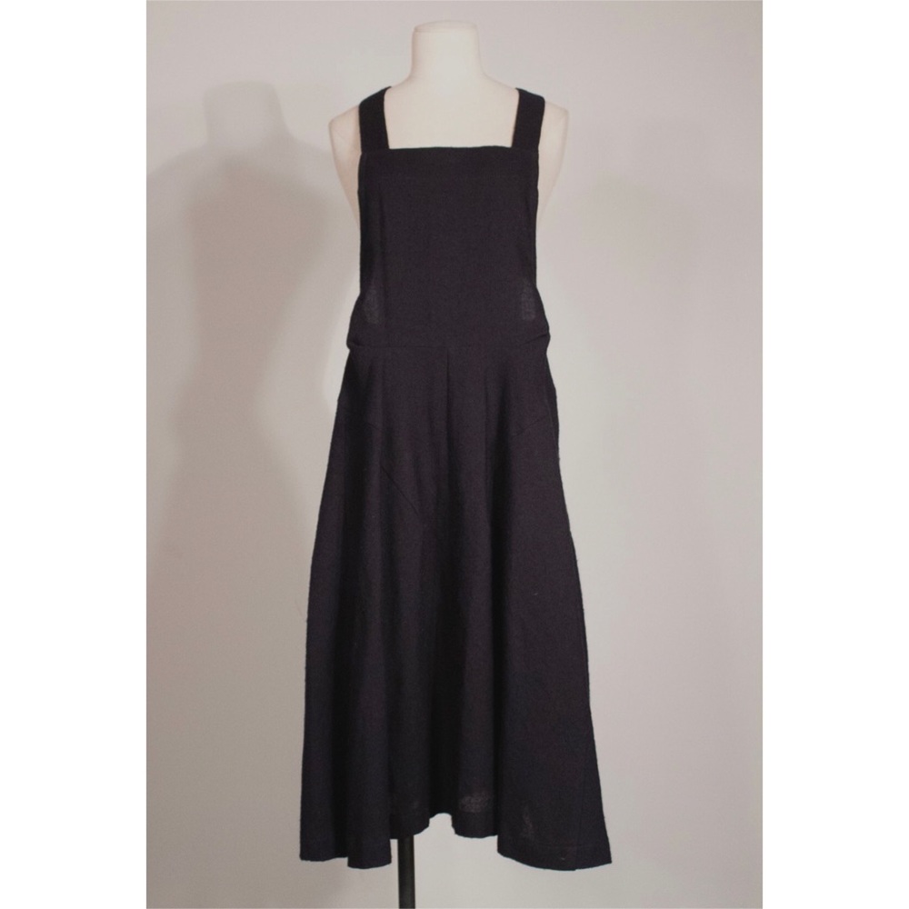 Tricot Comme des Garçons navy wool apron dress - Picture 1 of 9